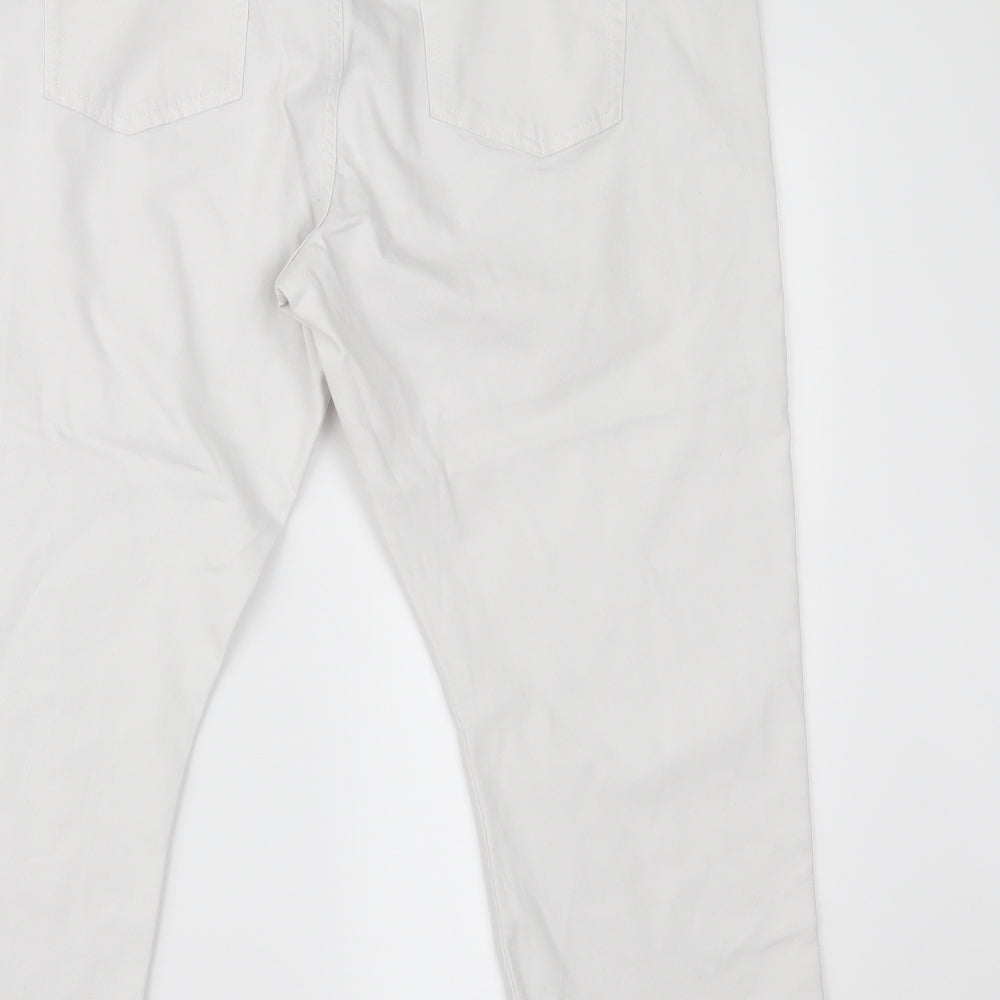Marks and Spencer Womens Grey  Denim Cropped Jeans Size 18 L20 in