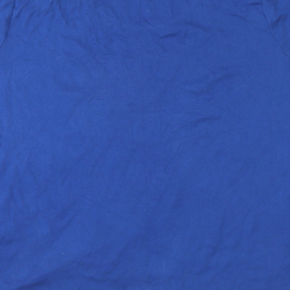 Sheego Womens Blue  Jersey Basic T-Shirt Size 22  - Owl