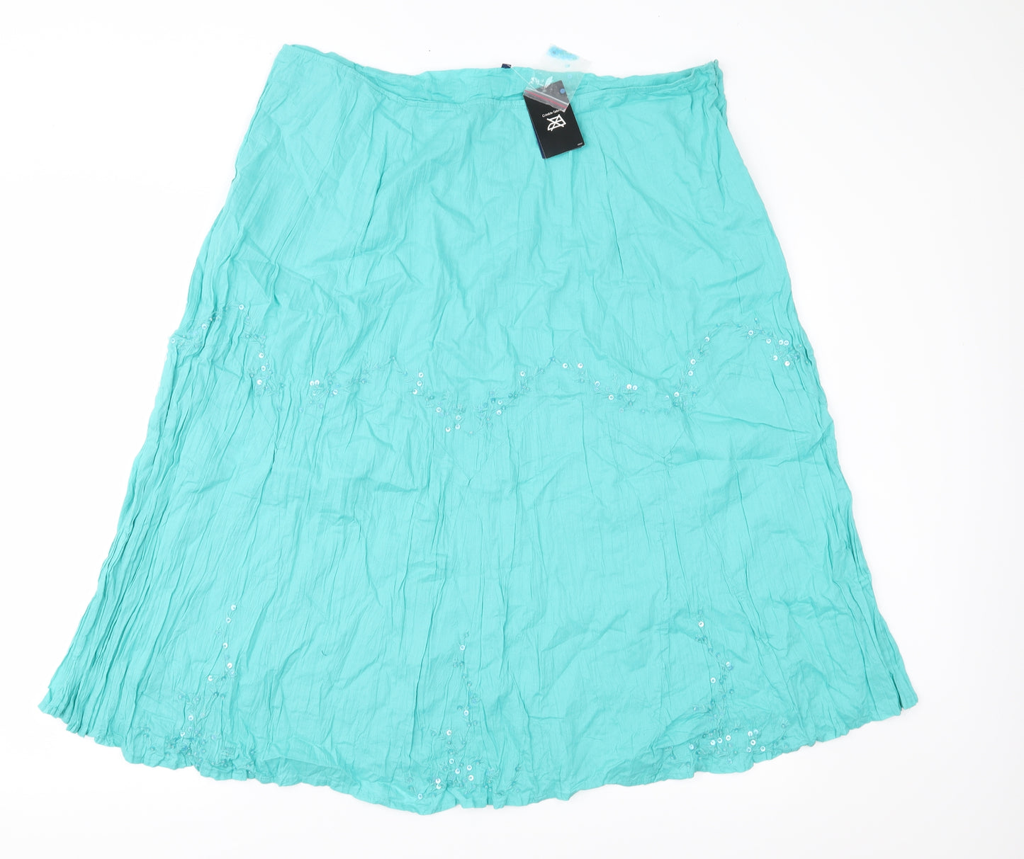 Casual Club Womens Green   A-Line Skirt Size 18
