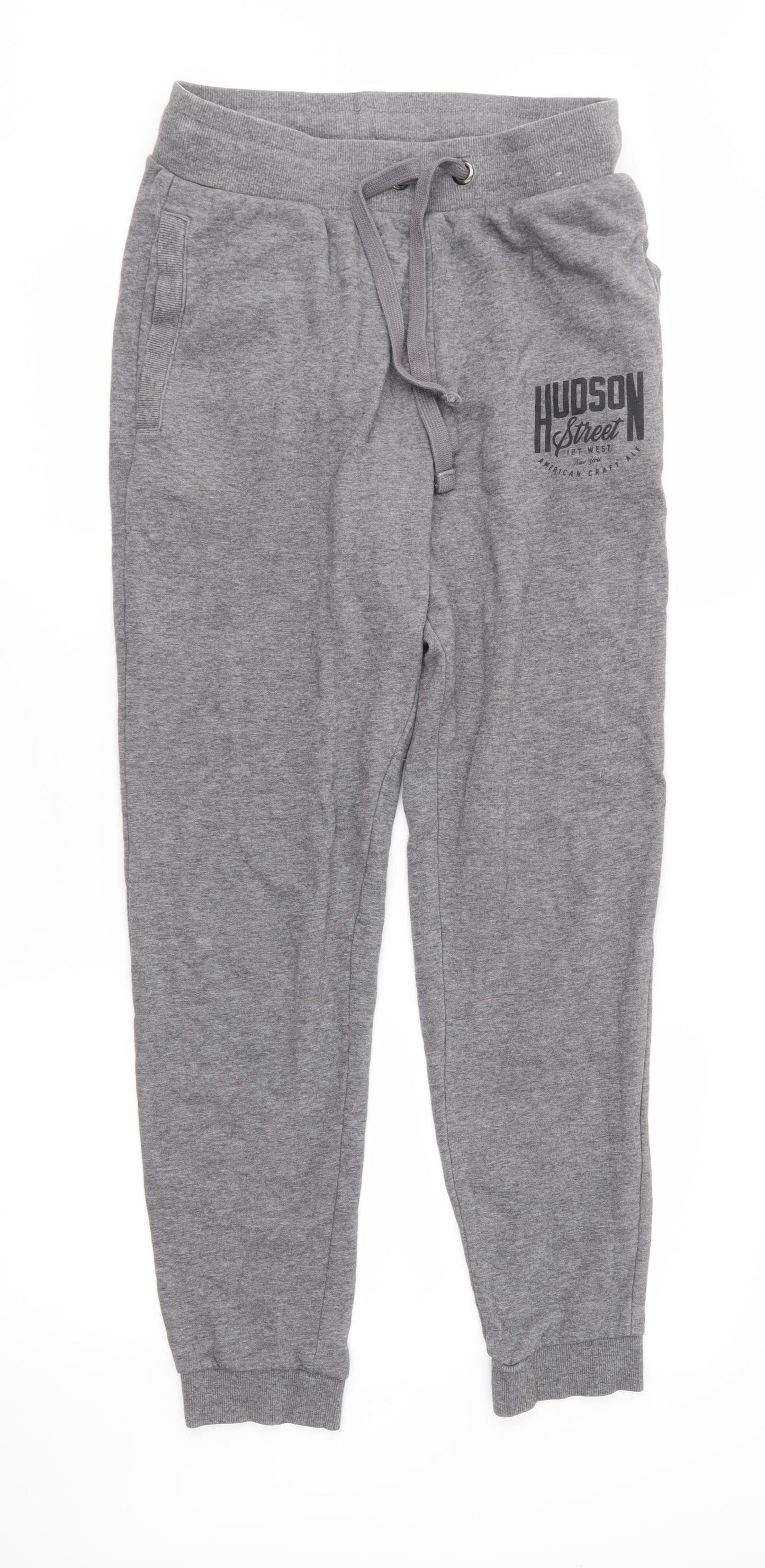 TU Mens Grey  Jersey Jogger Trousers Size S L29 in