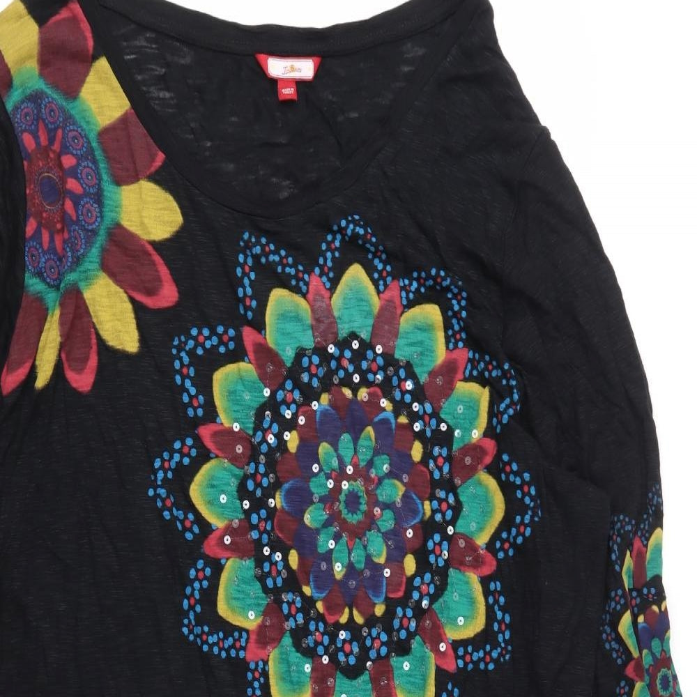 Joe Browns Womens Black  Jersey Basic Blouse Size 26