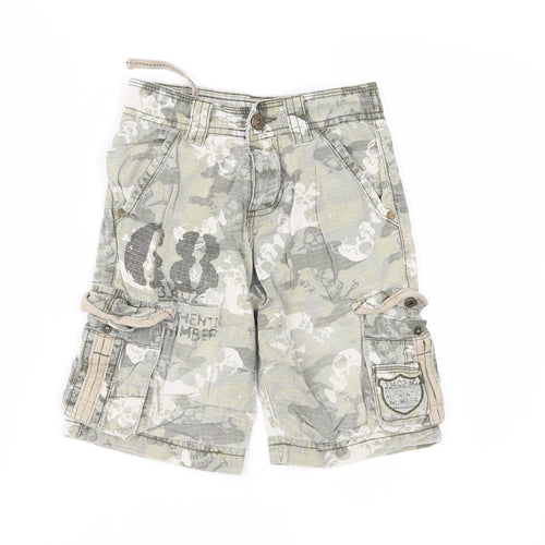 NEXT Boys Green Camouflage  Cargo Shorts Size 4 Years