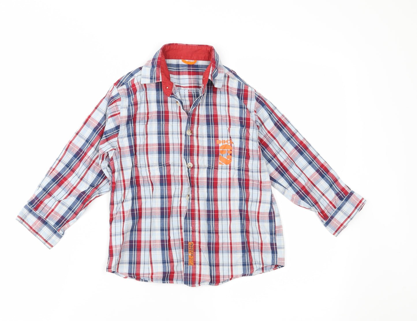 Dunnes Stores Boys Black Check  Basic Button-Up Size 5 Years