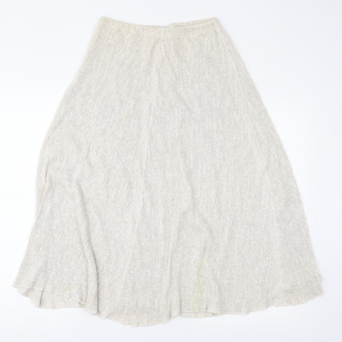 Preworn Womens Beige   A-Line Skirt Size 30 in