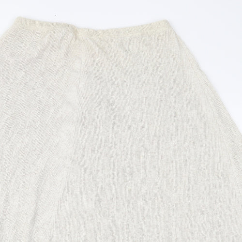 Preworn Womens Beige   A-Line Skirt Size 30 in