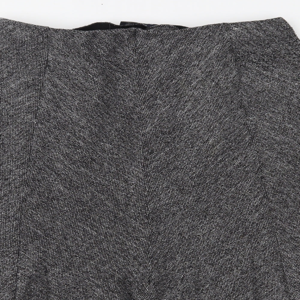 Preworn Womens Grey   Trumpet Skirt Size 18