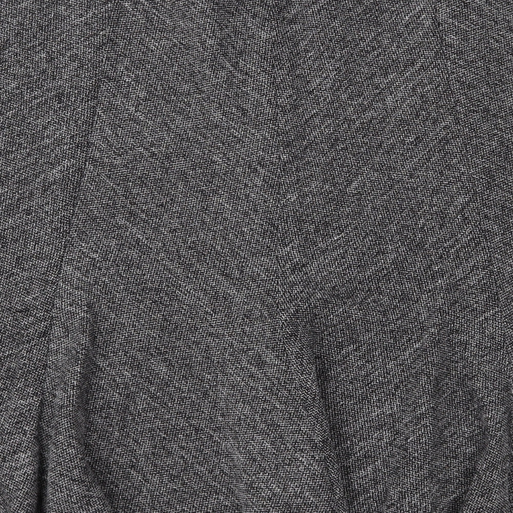 Preworn Womens Grey   Trumpet Skirt Size 18