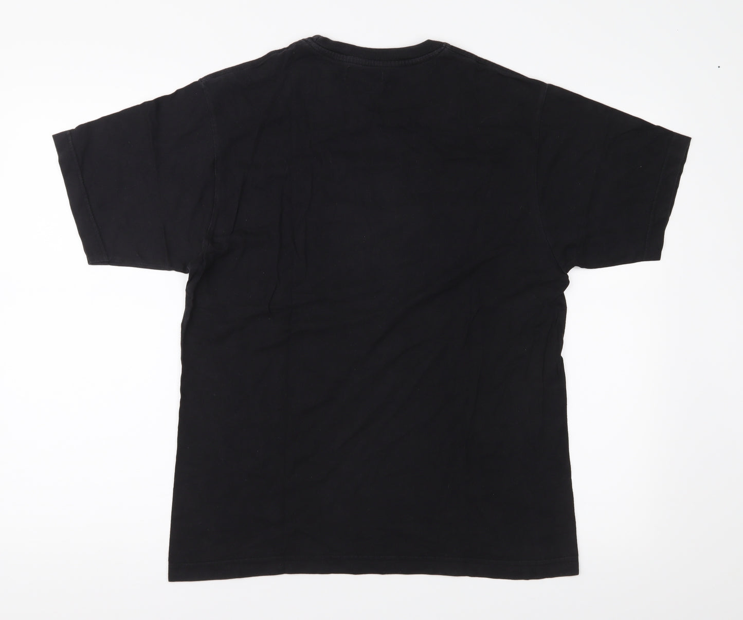 M.D Mens Black  Jersey  T-Shirt Size M
