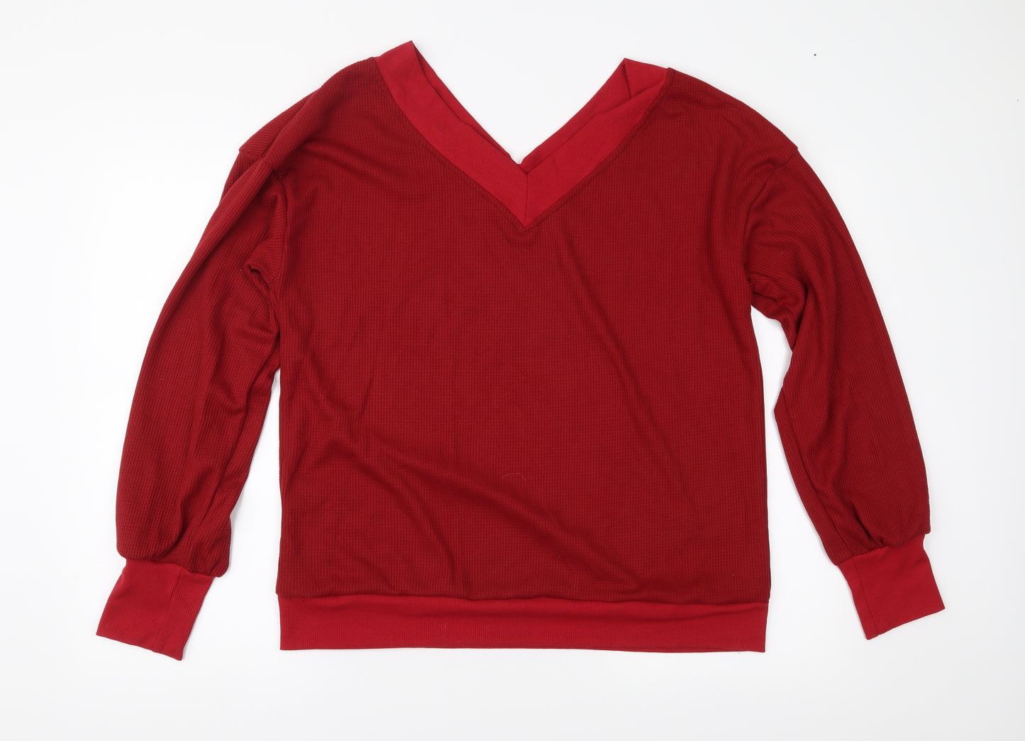 Preworn Womens Red   Basic Blouse Size L