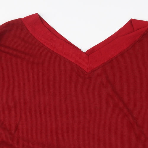 Preworn Womens Red   Basic Blouse Size L