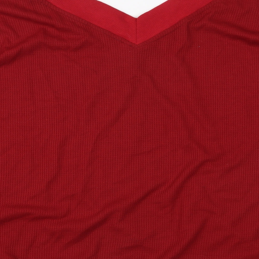 Preworn Womens Red   Basic Blouse Size L