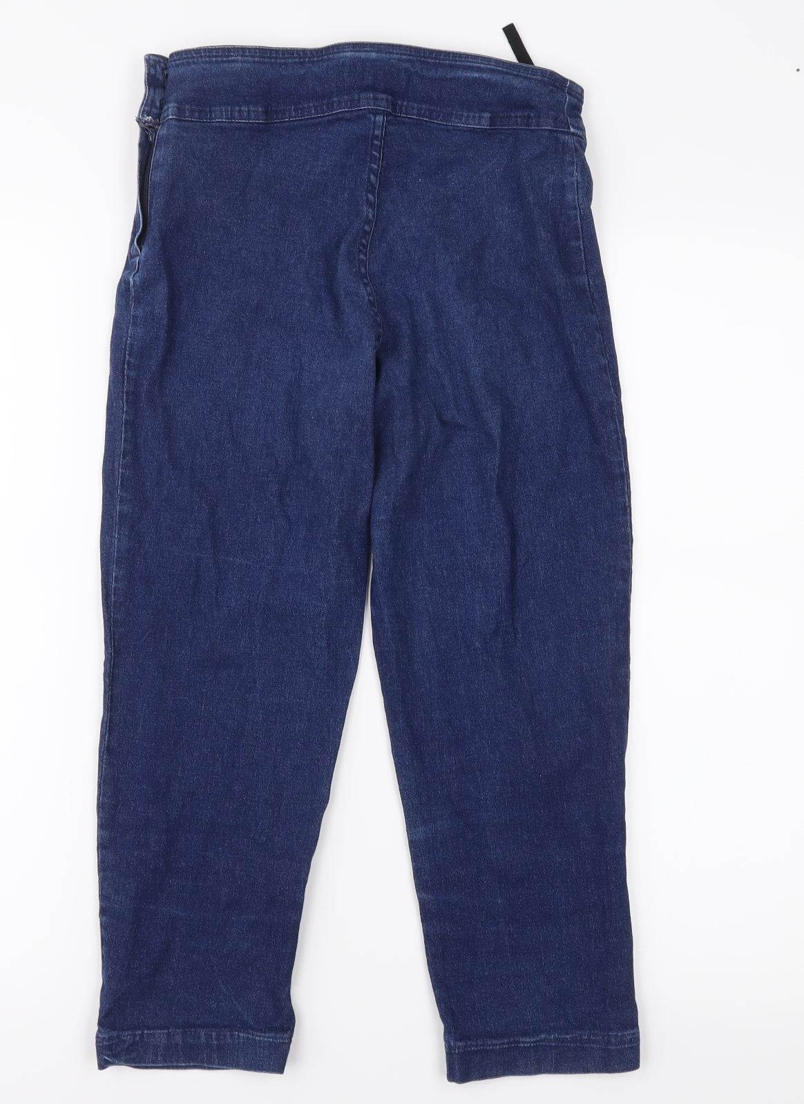 Topshop Womens Blue  Denim Cropped Jeans Size 12 L22 in