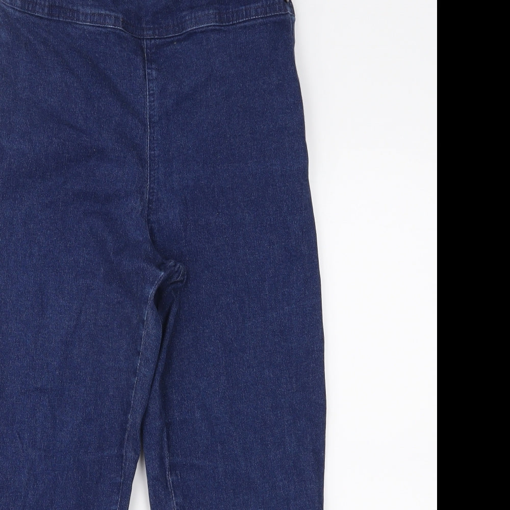Topshop Womens Blue  Denim Cropped Jeans Size 12 L22 in