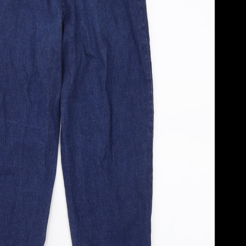Topshop Womens Blue  Denim Cropped Jeans Size 12 L22 in