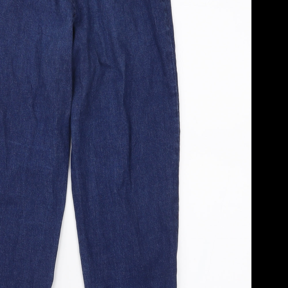 Topshop Womens Blue  Denim Cropped Jeans Size 12 L22 in