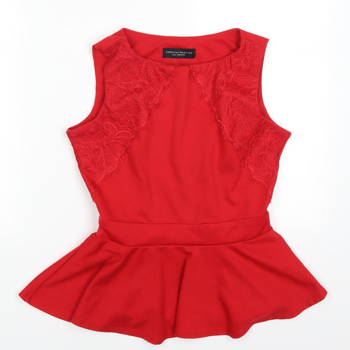 Dorothy Perkins Womens Red   Basic Tank Size 8