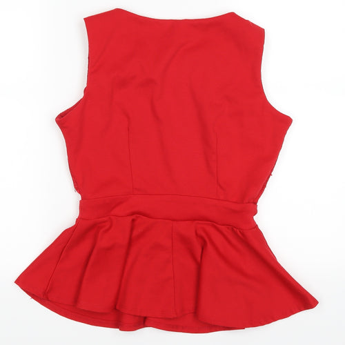Dorothy Perkins Womens Red   Basic Tank Size 8