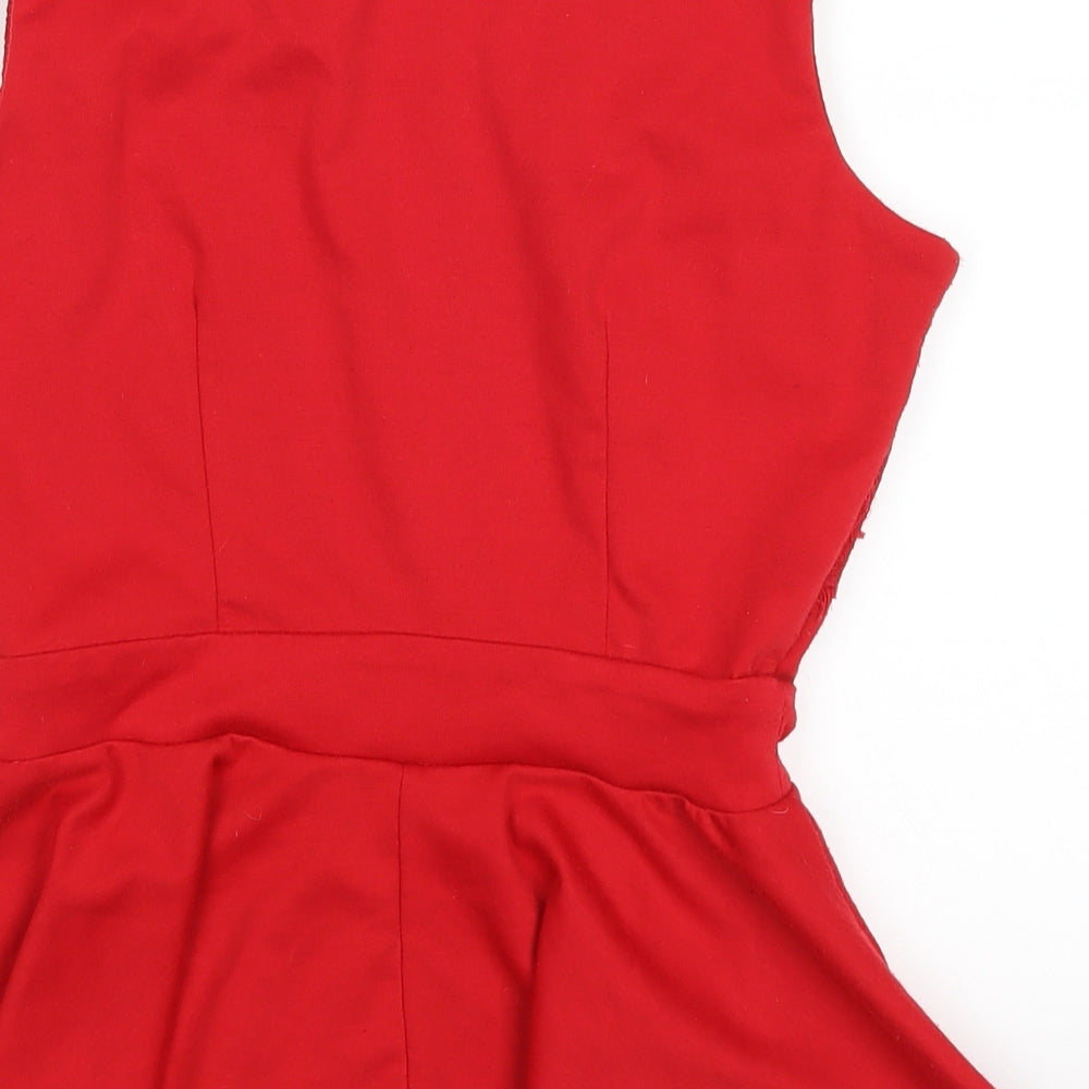 Dorothy Perkins Womens Red   Basic Tank Size 8