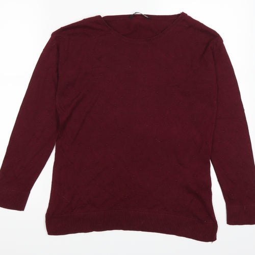 Stradivarius Womens Red   Pullover Jumper Size S  - Burgundy