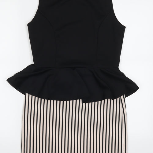 Dayla London Womens Black Striped  Mini  Size 12