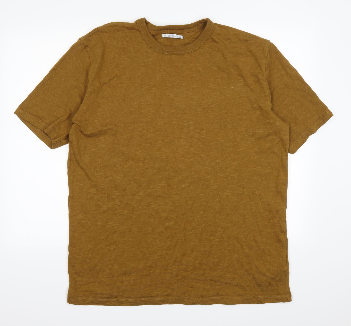 Pull & Bear Mens Brown    T-Shirt Size M