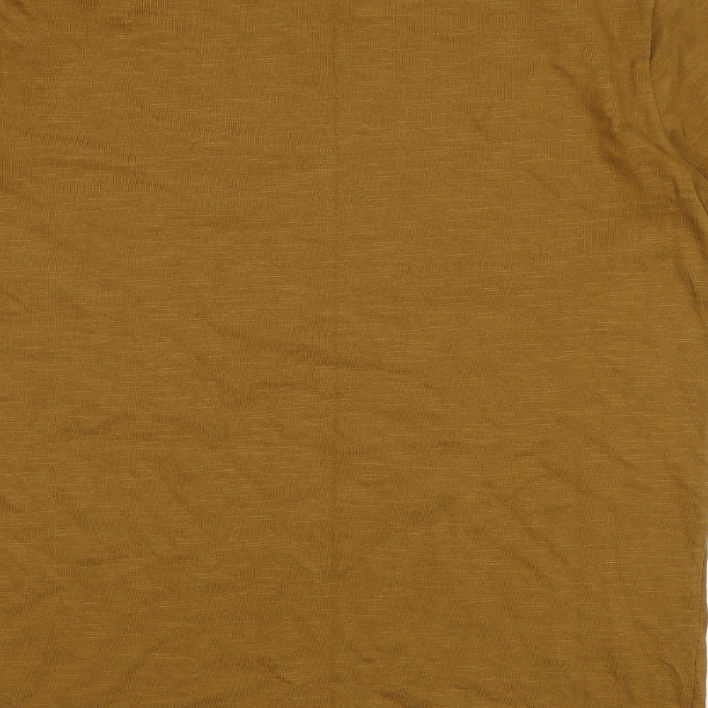 Pull & Bear Mens Brown    T-Shirt Size M