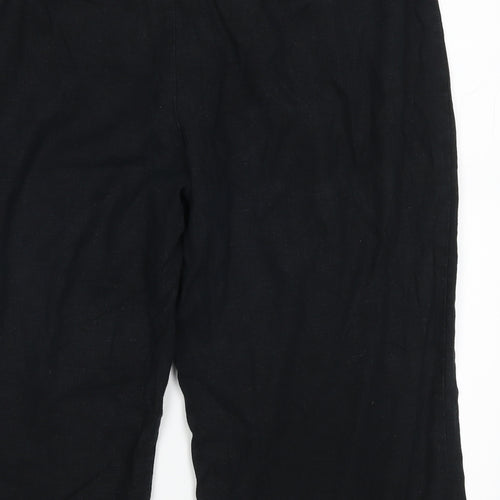 Marks and Spencer Womens Black   Cropped Trousers Size 18 L20 in