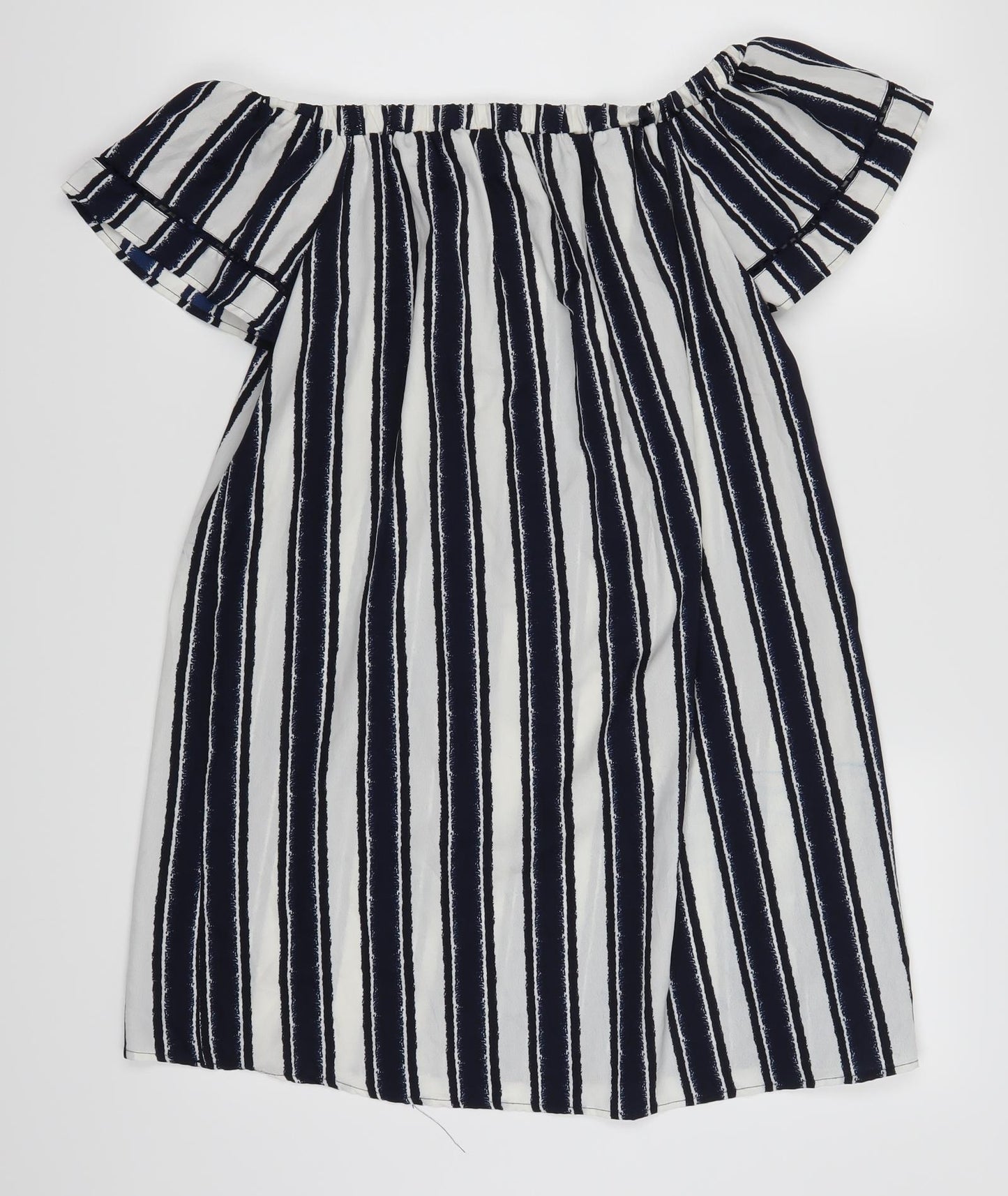 Primark Womens Blue Striped  T-Shirt Dress  Size 12