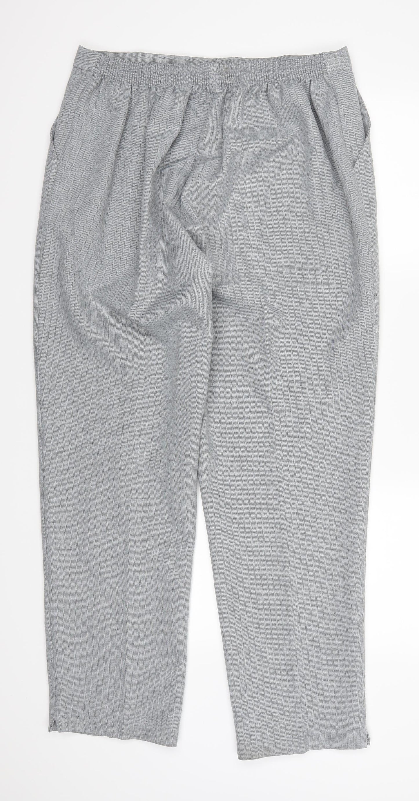 Emma Womens Grey   Trousers  Size 34 in L29 in