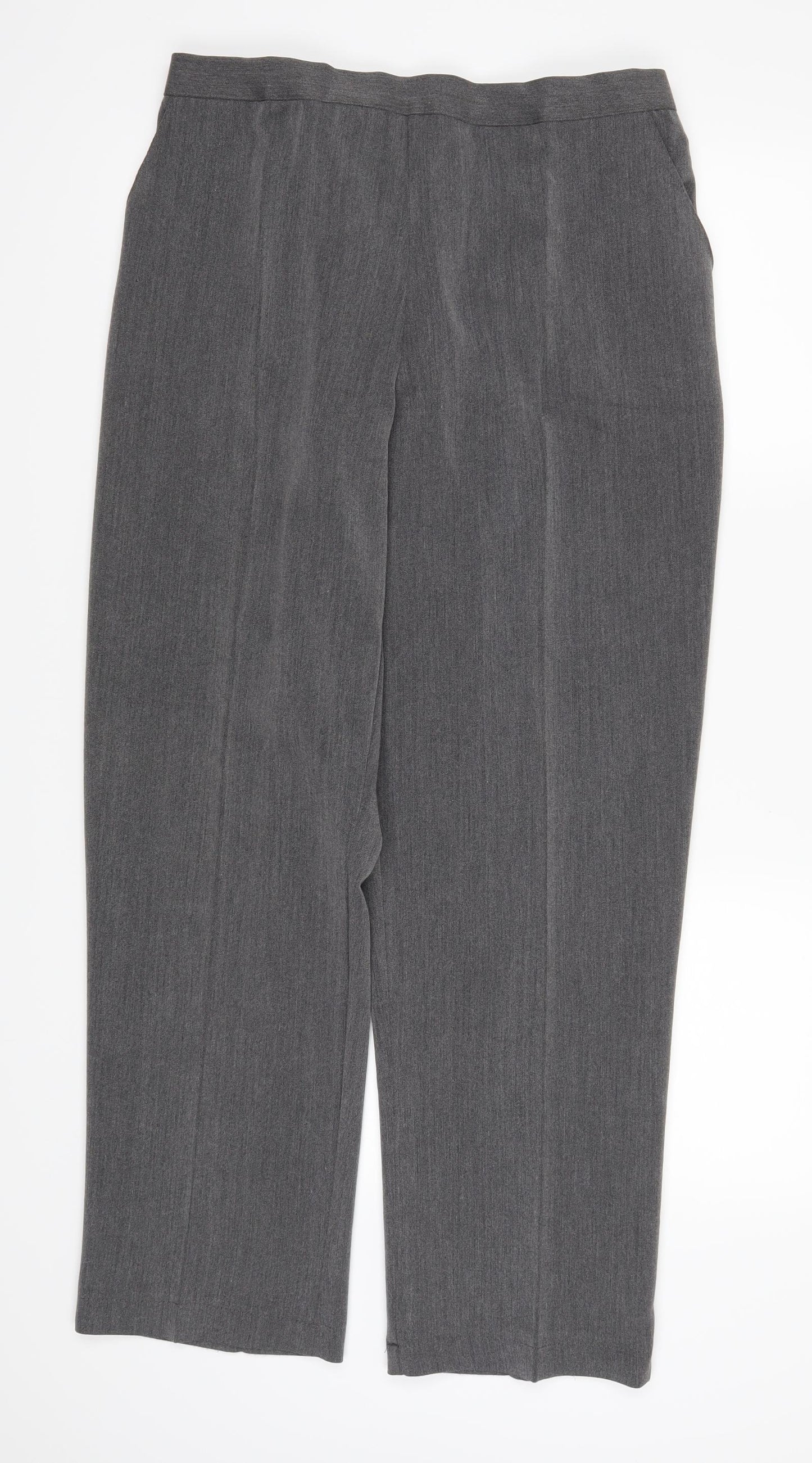Preworn Womens Grey   Trousers  Size 34 in L29 in