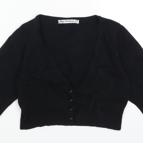 Bay Knitwear Womens Black   Cardigan Jumper Size 10