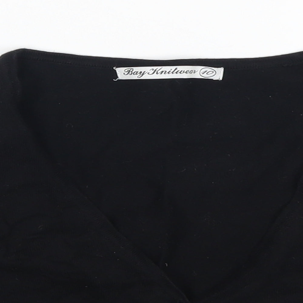 Bay Knitwear Womens Black   Cardigan Jumper Size 10