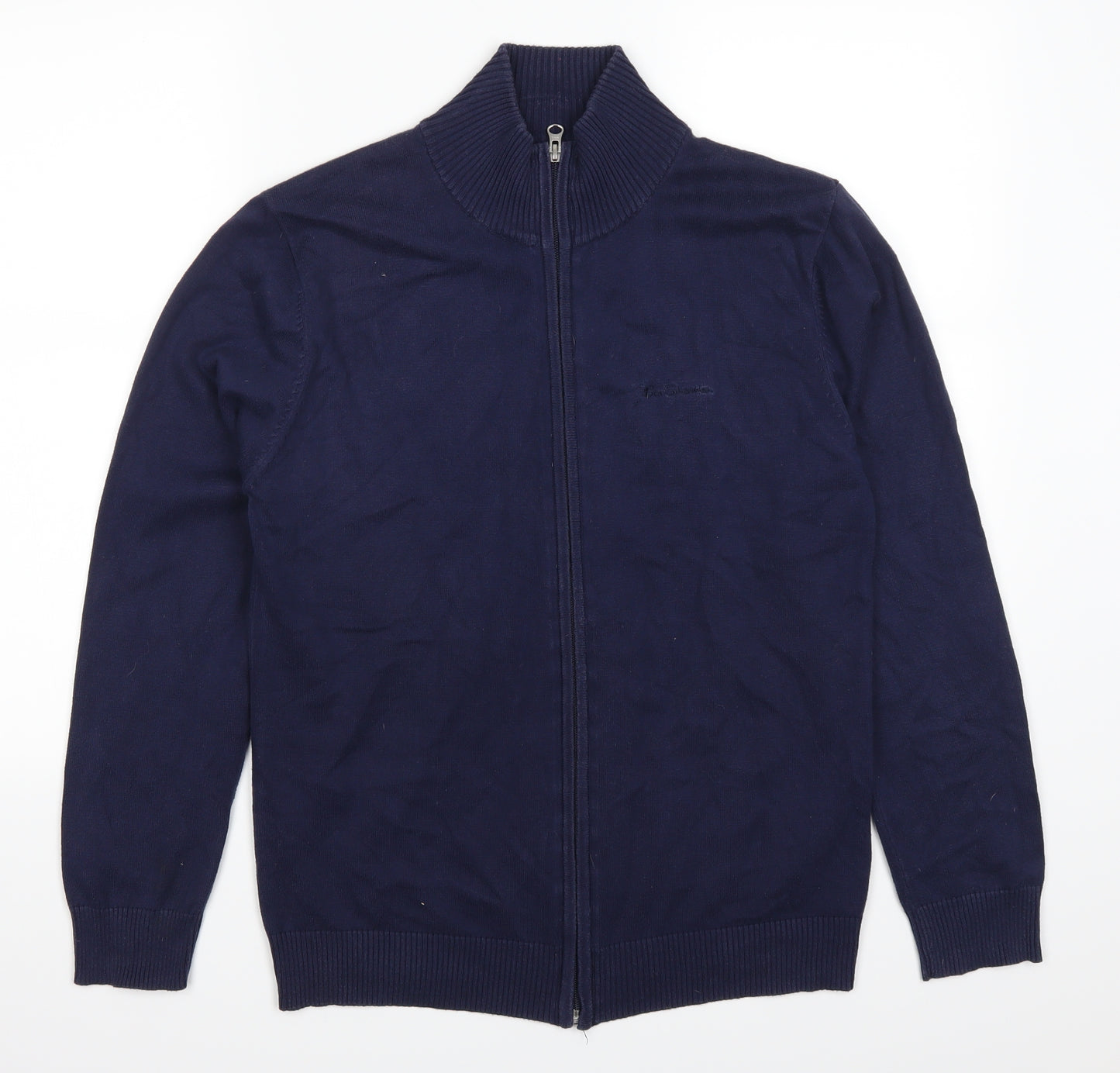 Ben Sherman Mens Blue   Full Zip Jumper Size S