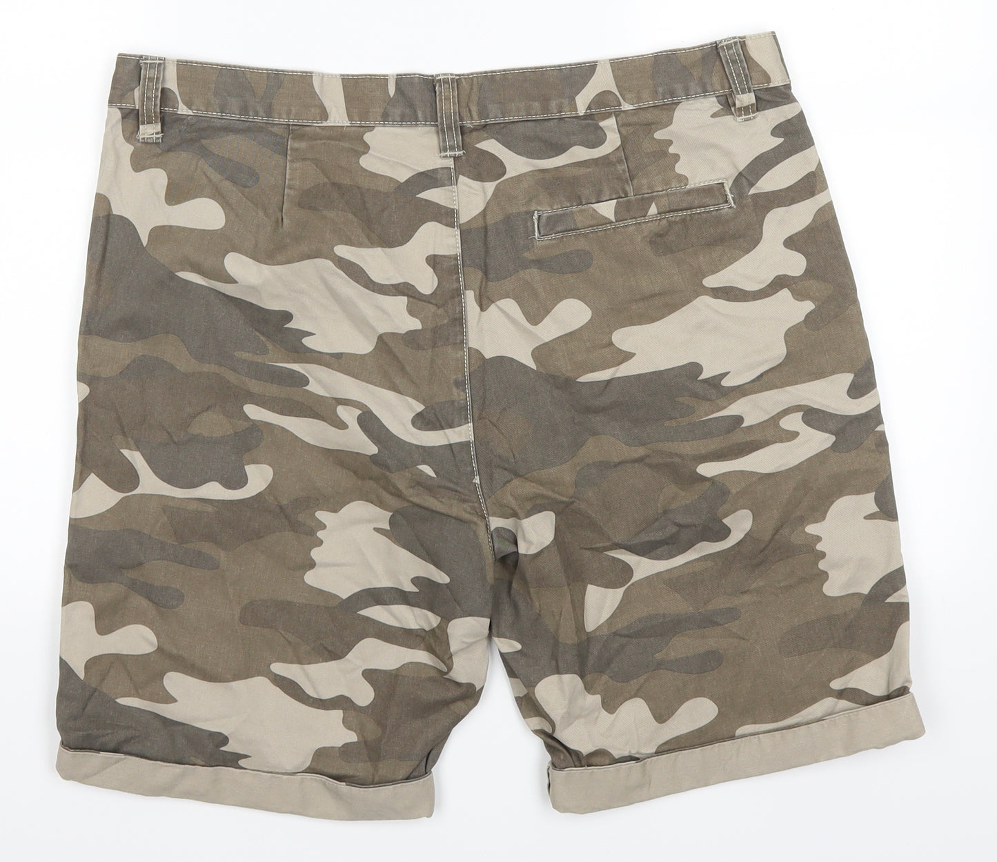 Cedarwood State Mens Brown Camouflage  Biker Shorts Size 34