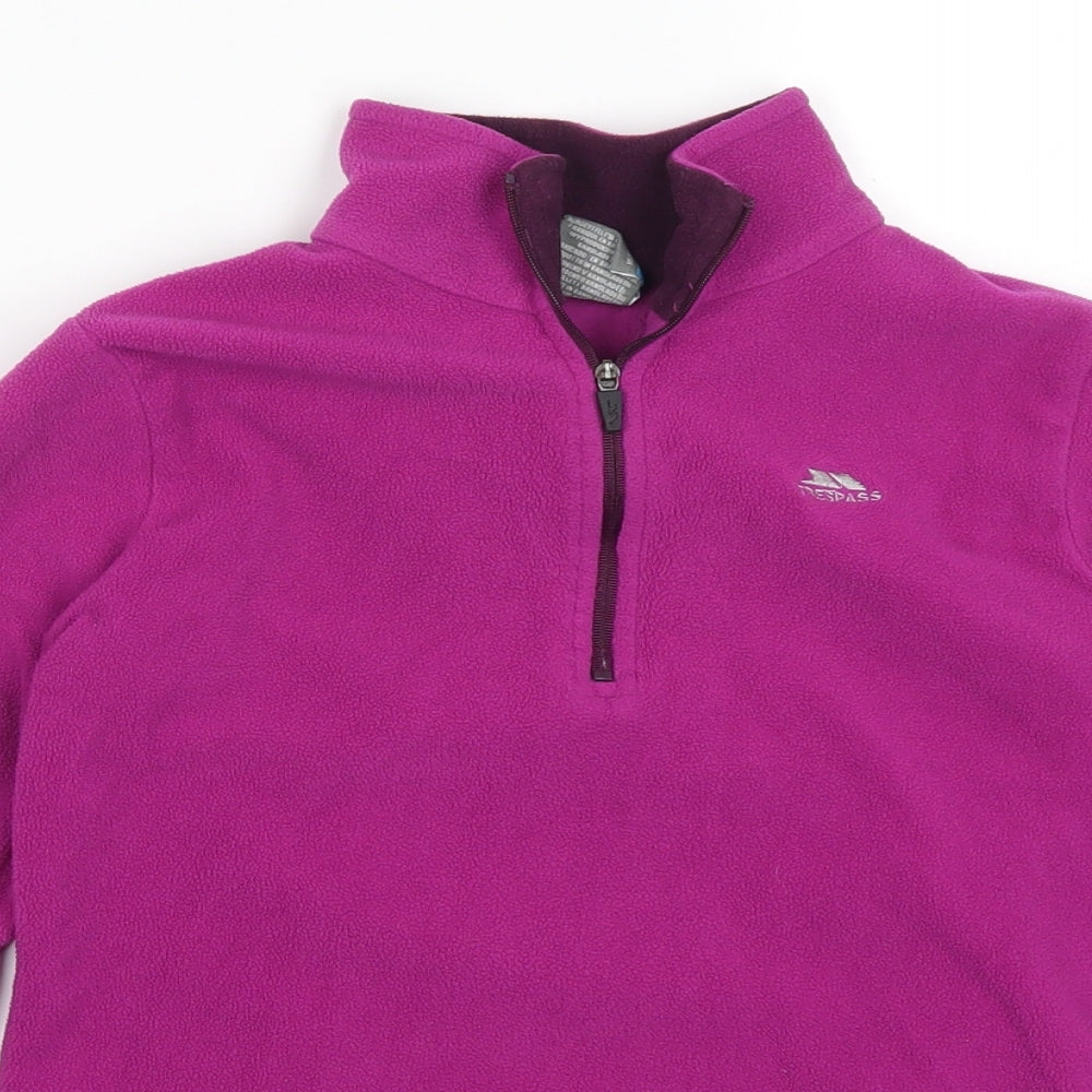 Trespass Girls Pink  Fleece Jacket  Size 11-12 Years