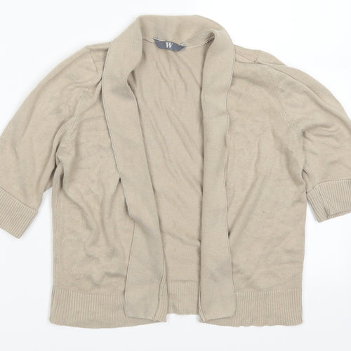 BHS Womens Beige   Cardigan Jumper Size 10