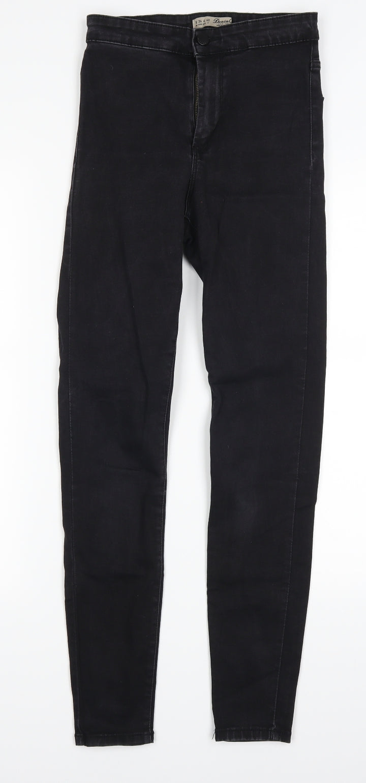 Denim Co Womens Black Denim Skinny Jeans Size 8 L29 in