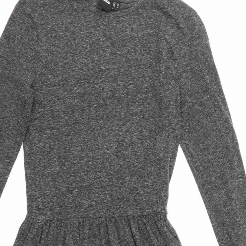 ASOS Womens Grey   Skater Dress  Size 10