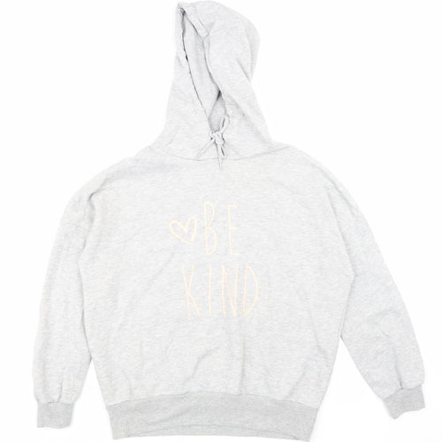 Papaya Womens Grey   Pullover Hoodie Size M