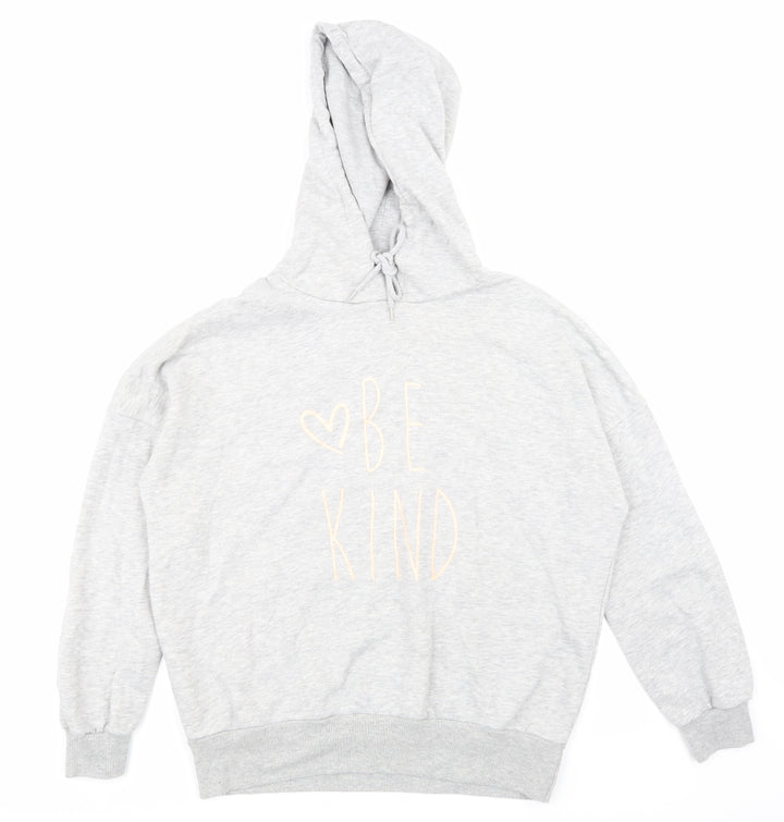 Papaya Womens Grey   Pullover Hoodie Size M