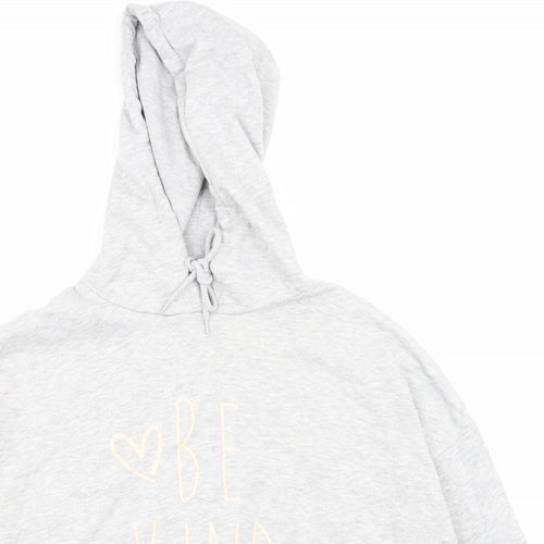 Papaya Womens Grey   Pullover Hoodie Size M