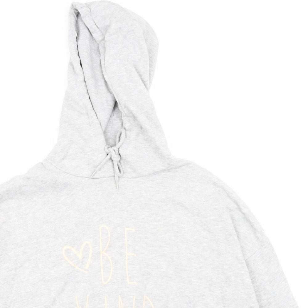 Papaya Womens Grey   Pullover Hoodie Size M