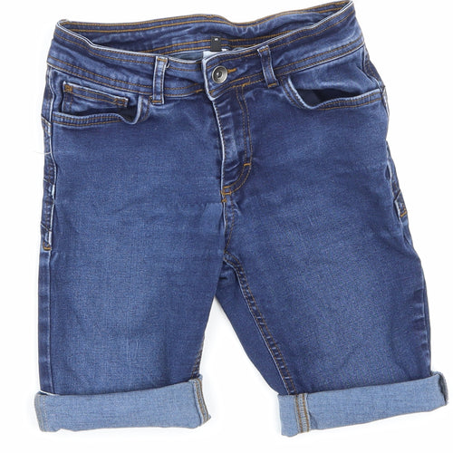 Primark Boys Blue  Denim Cargo Shorts Size S