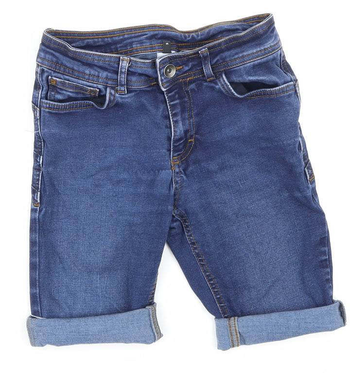 Primark Boys Blue  Denim Cargo Shorts Size S