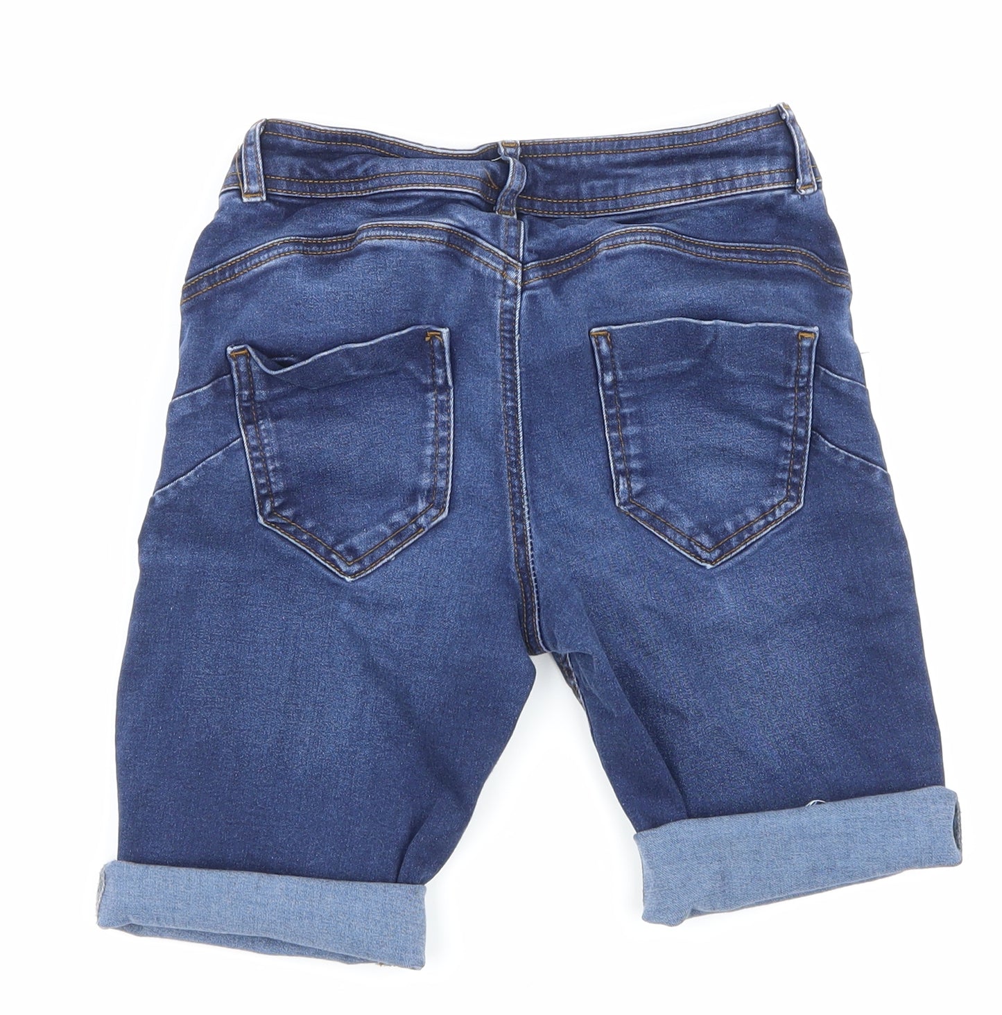 Primark Boys Blue  Denim Cargo Shorts Size S