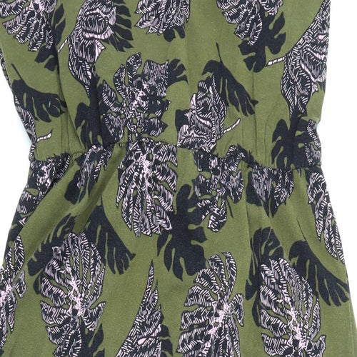 Primark Womens Green Floral  Skater Dress  Size 18