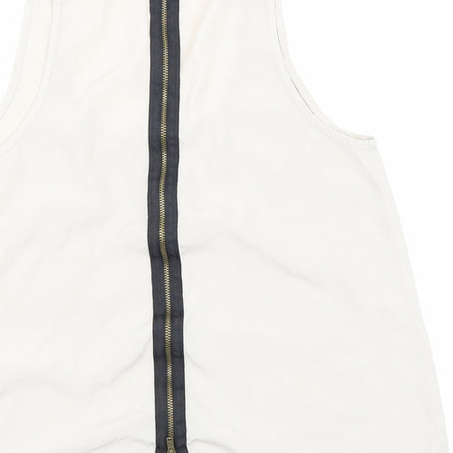 Topshop Womens Beige   Basic Blouse Size 8