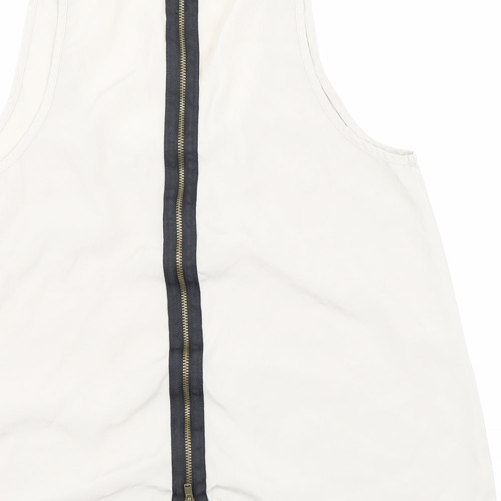 Topshop Womens Beige   Basic Blouse Size 8