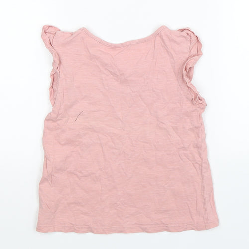 TU Girls Pink   Basic T-Shirt Size 5 Years