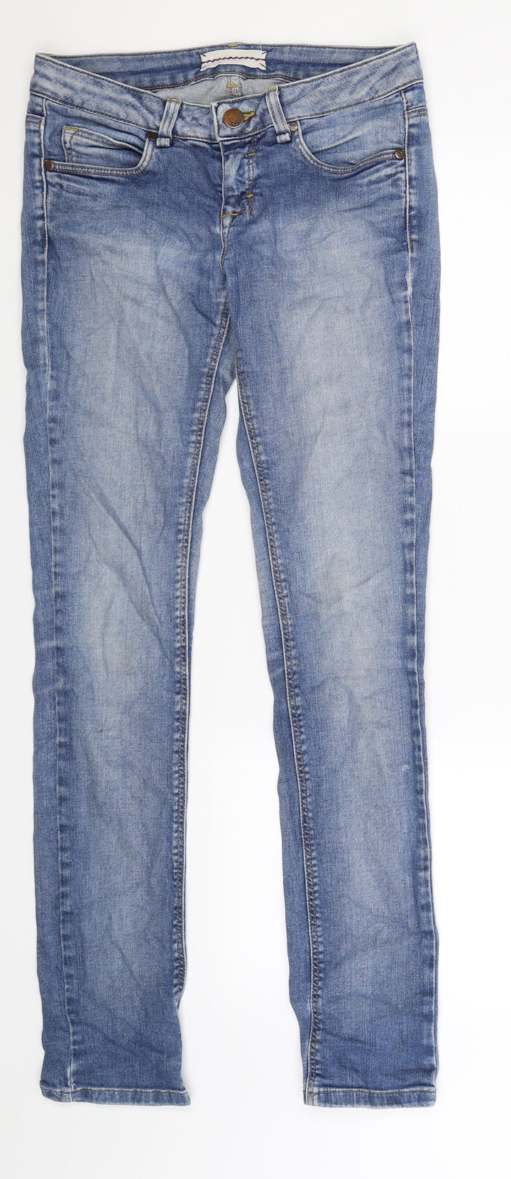 Preworn Womens Blue  Denim Skinny Jeans Size 28 in L34 in